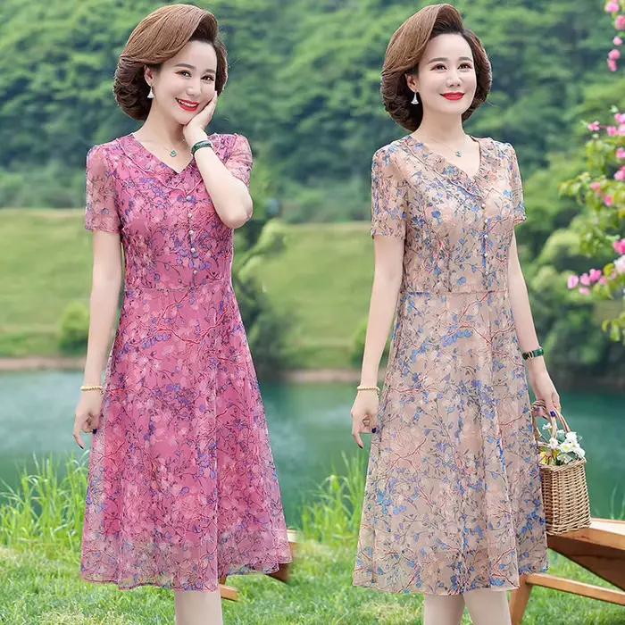 Robe longue longueur genou