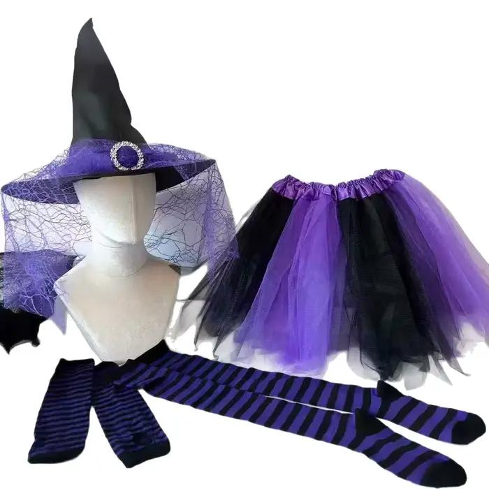 Jupe Tutu de sorcière d'halloween pour filles