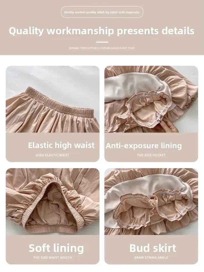 Mini jupe trapèze taille haute pour femmes