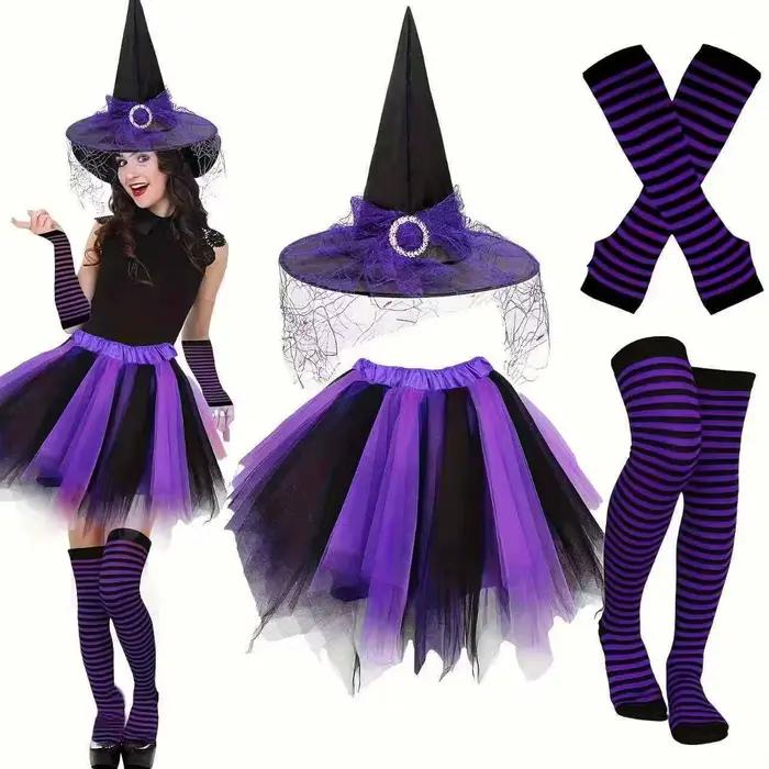 Jupe Tutu de sorcière d'halloween pour filles