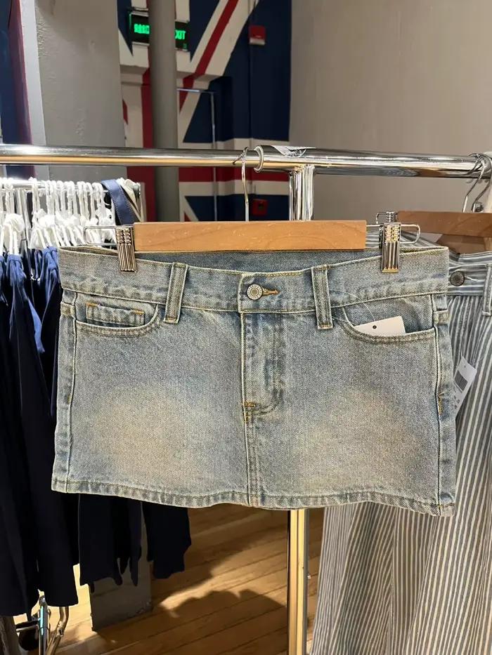 Mini jupes en Denim bleu pour femmes