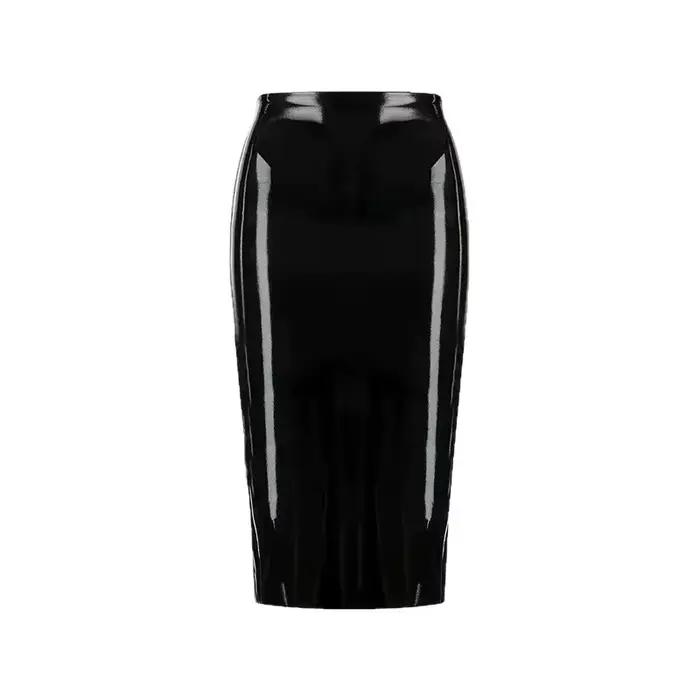 Mini-jupe sexy en similicuir PU