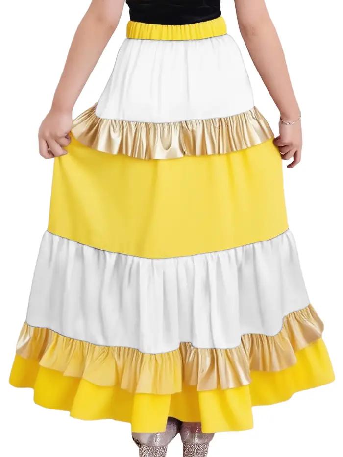 Jupe de danse Flamenco espagnole pour filles