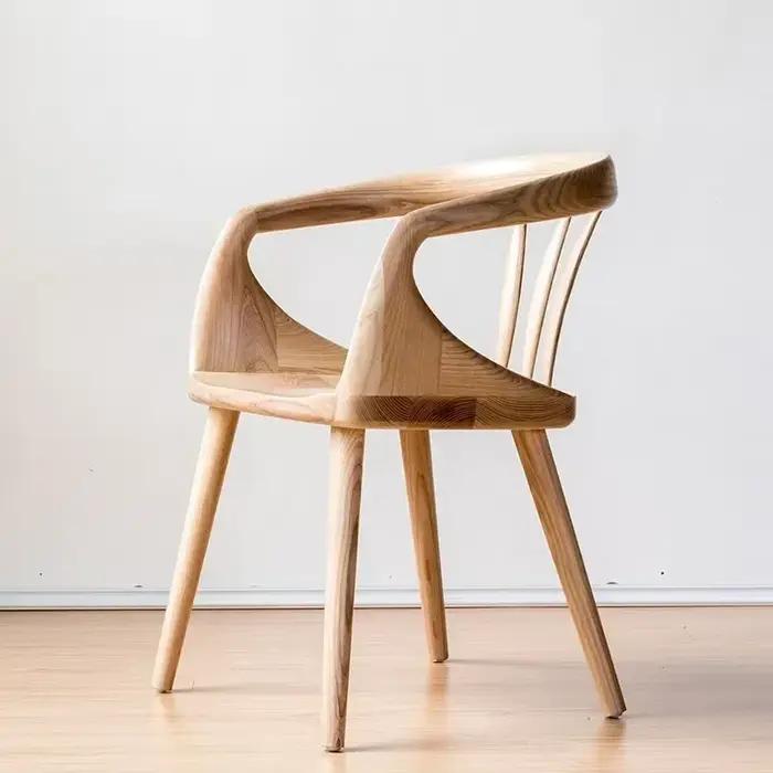 Chaises de salon et de patio modernes en bois, minimalistes, ergonomiques, de designer, pour bibliothèque, salle à manger, salon nordique, Silla Nordica, meubles de maison