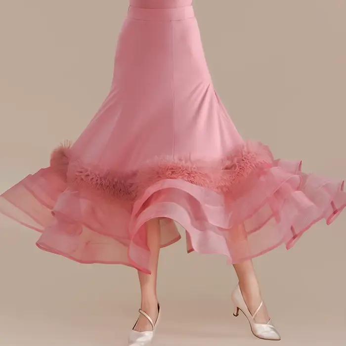 Jupe à volants pour danse de salon