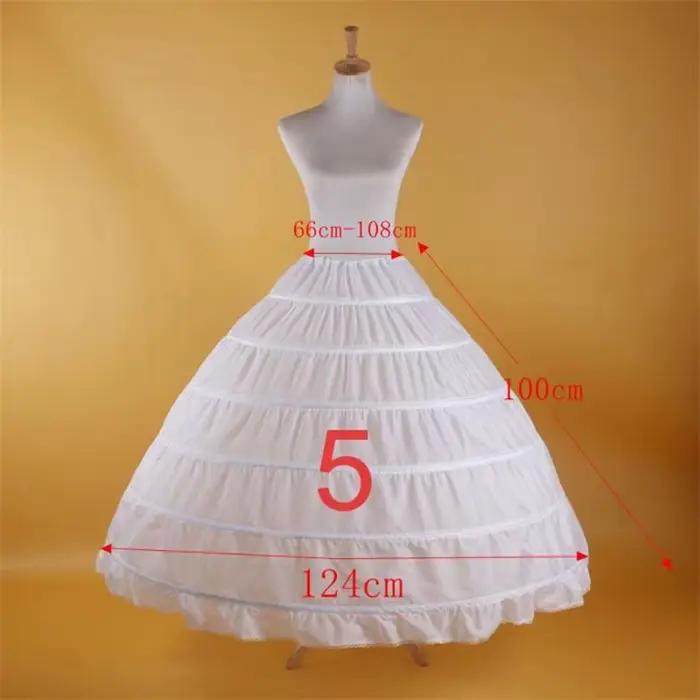 Jupon de mariée bouffant, sous-jupe de bal, 6 cerceaux, jupe Crinoline, fantaisie, personnalisé