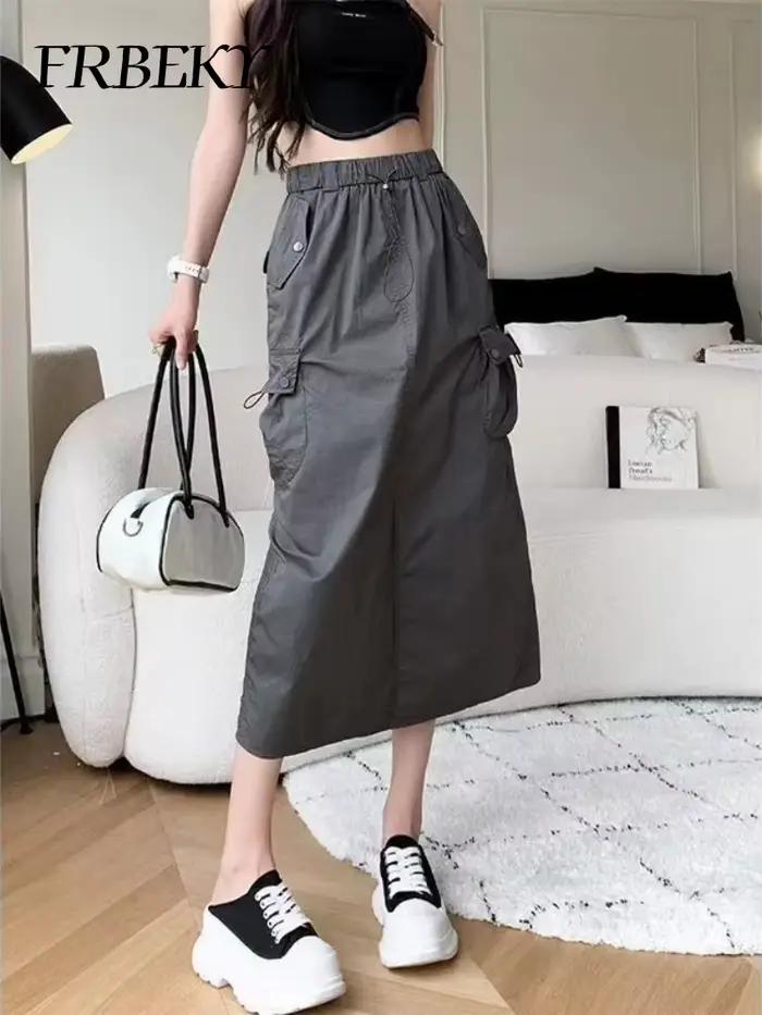 Jupe demi-corps fendue mi-longue pour femmes