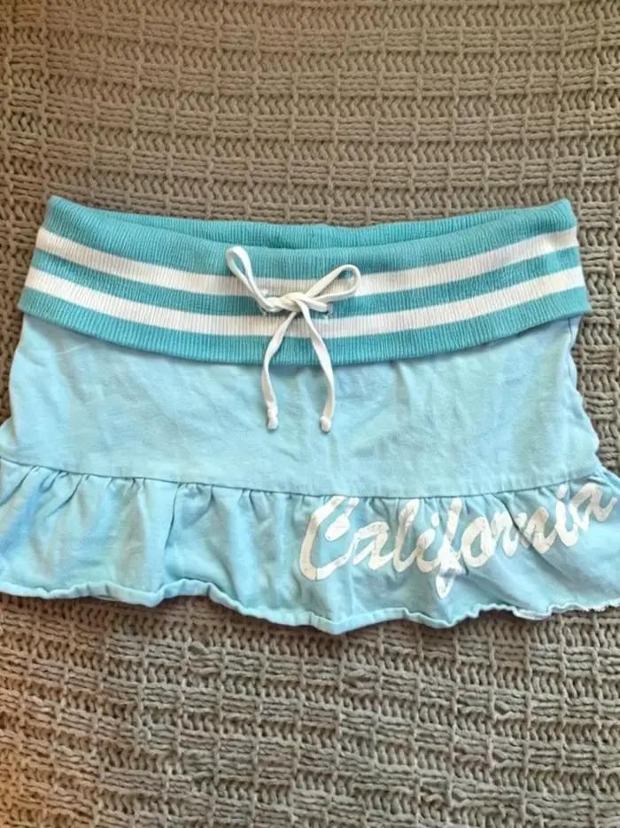 Jupe Courte Esthétique Y2K Années 2000 Taille Basse Harajuku Vintage Gothique Punk