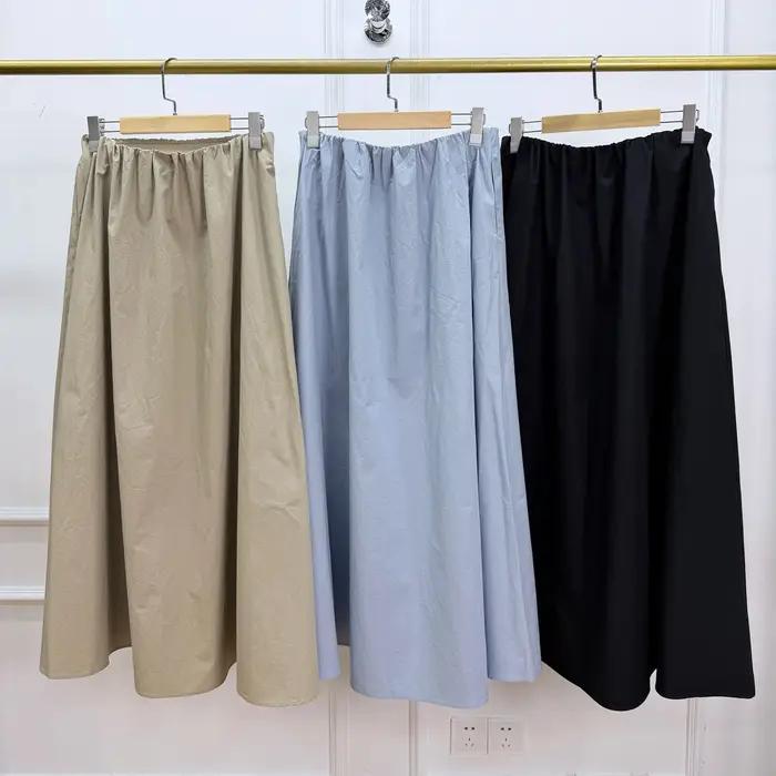 Nouvelle Collection Printemps/Été 2026 : Jupe en Coton Polyvalente pour Femme avec Taille Élastique