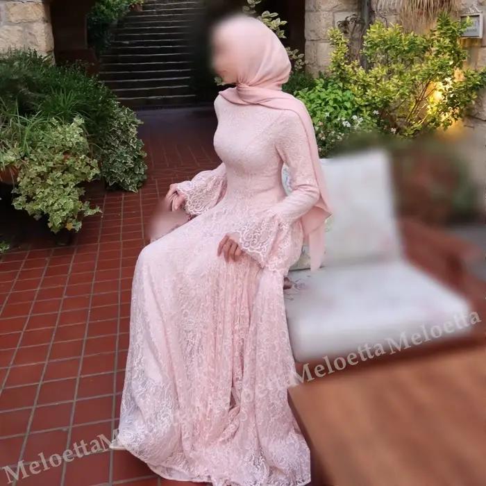 Robes longues en dentelle personnalisées, style A, pour invitées de mariage, robes de soirée de haute qualité, robes de soirée formelles élégantes