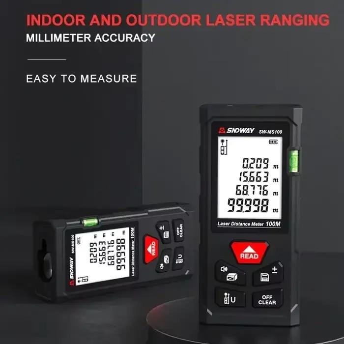 2026 Meilleures Ventes SNDWAY Télémètre Laser Numérique Professionnel Mini Télémètre Laser Trena de Mesure