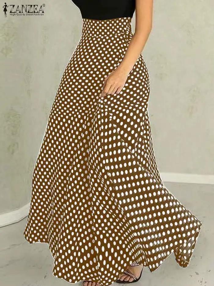 Jupe trapèze taille haute pour femme