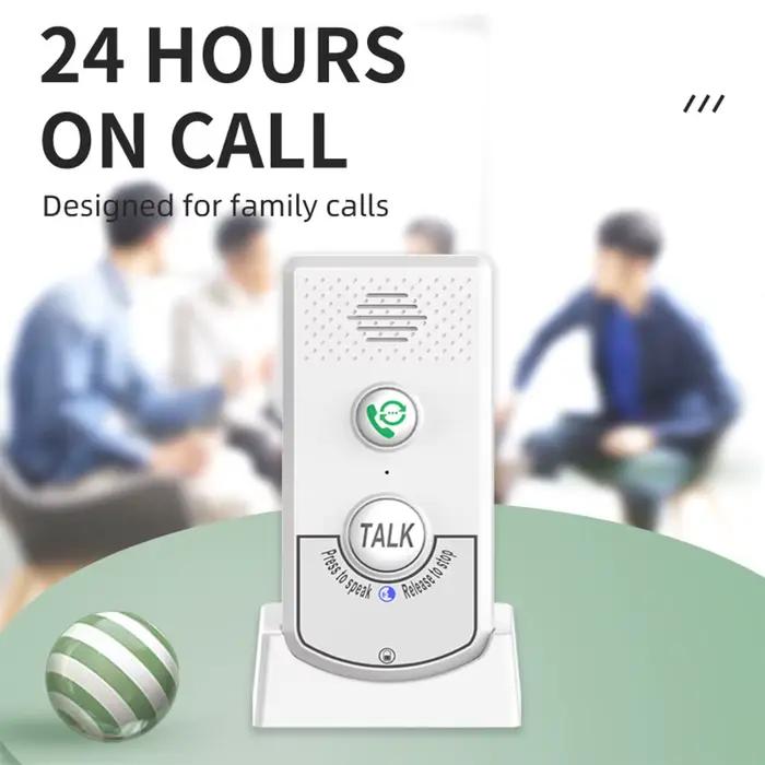 Paquet de 2 Interphones H8-2T sans fil pour appel vocal domestique, Interphone vocal Portable Ultra longue Distance pour personnes âgées