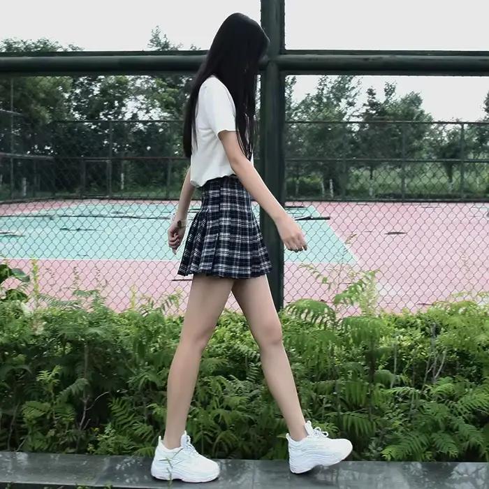 Jupe plissée Harajuku 0 pour femmes
