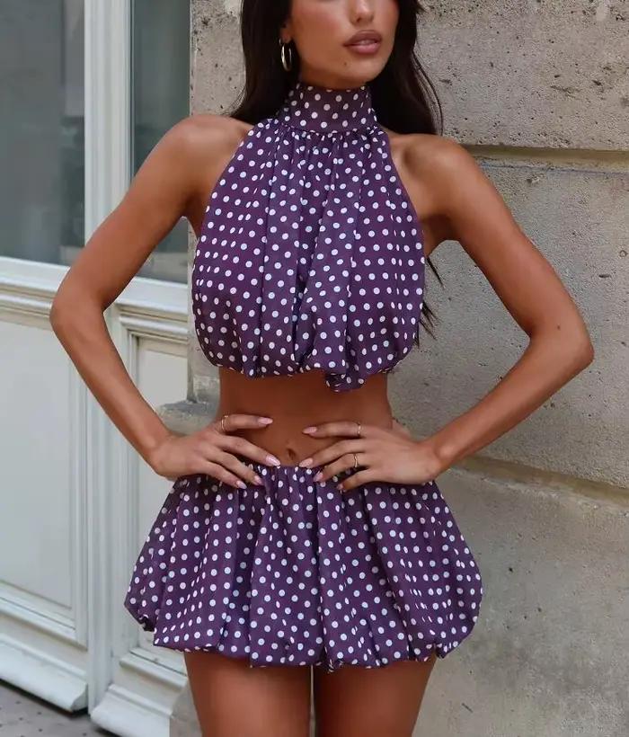 Ensemble jupe courte pour femmes