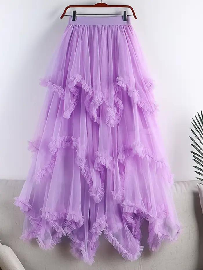 Jupe Longue en Tulle pour Femme