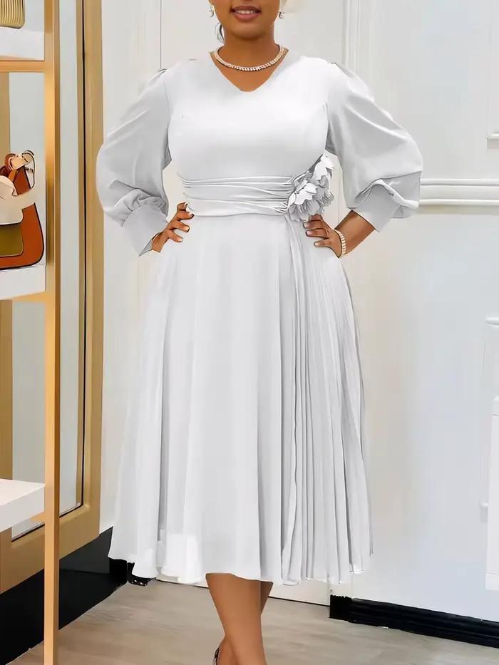 Jupe trapèze élégante de couleur unie, robe grande taille, mode printemps 2025, vêtement tendance pour femmes