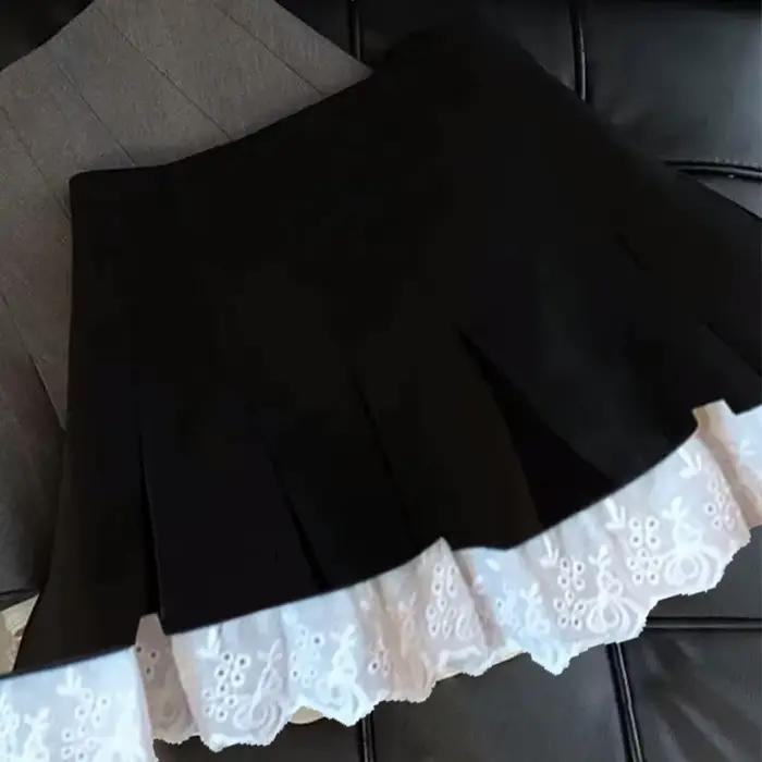 Jupe à paillettes argentées pour femmes