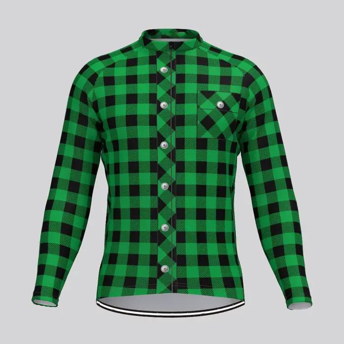 Maillot de cyclisme à manches longues pour hommes, vêtements fins de vélo d'autoroute de montagne, printemps-automne