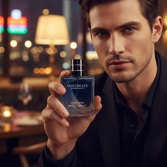 Eau de Cologne pour homme 55 ml, spray Gu Long, parfum boisé longue durée, charme frais, parfum léger, parfum floral
