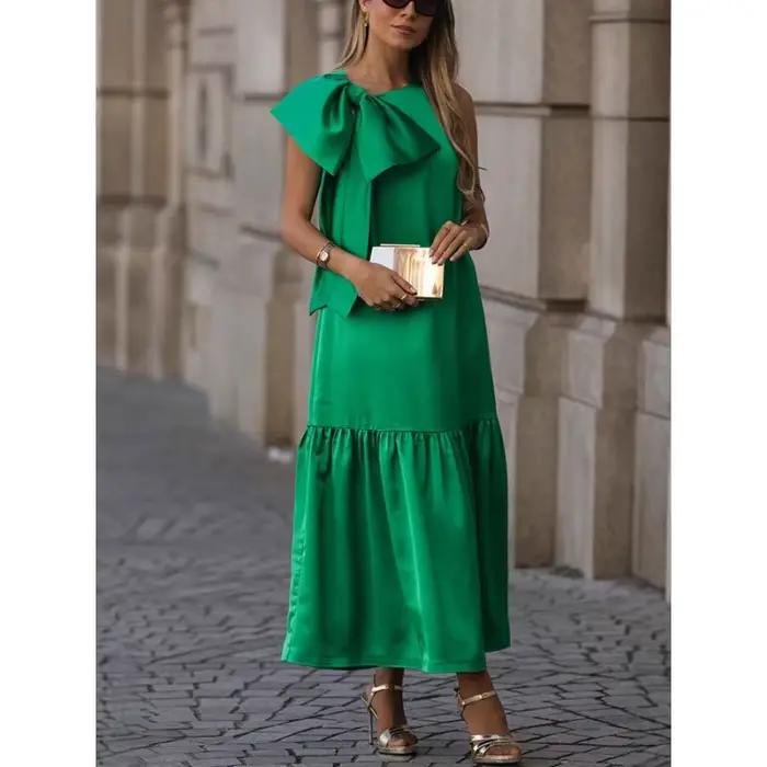 Robe longue à volants pour femmes