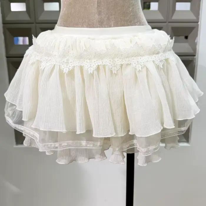 Jupe Trapèze Élégante IEQJ en Polyester Bouffante Style Chinois pour Femmes Occasions Spéciales Printemps
