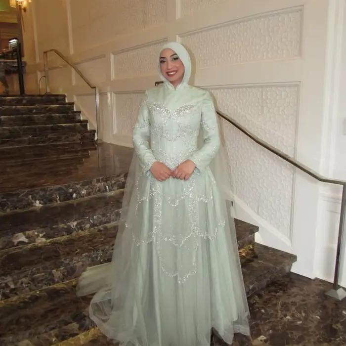 Robes de mariée sexy à manches longues pour femmes