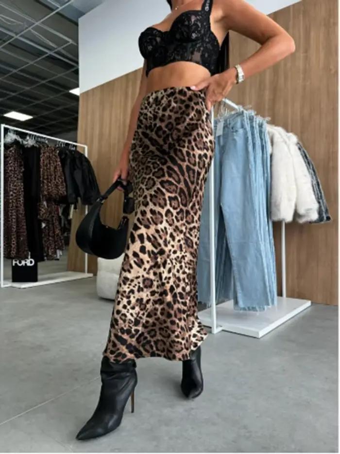 Jupe longue taille haute pour femmes