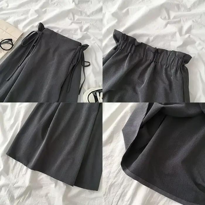 Jupes taille haute à lacets pour femmes