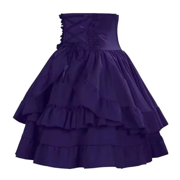 Jupe Lolita Gothique Médiévale Rétro Y2K pour Femme