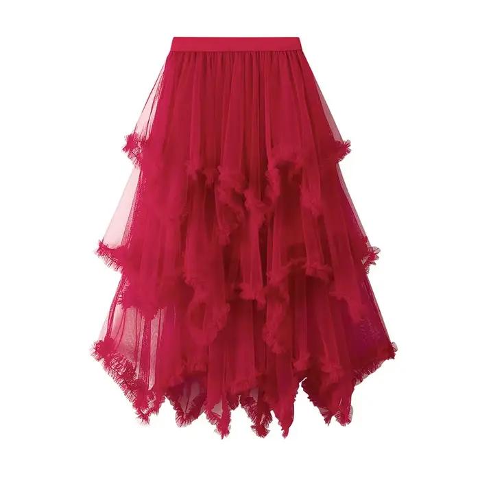 Jupe d'été en tulle pour femme