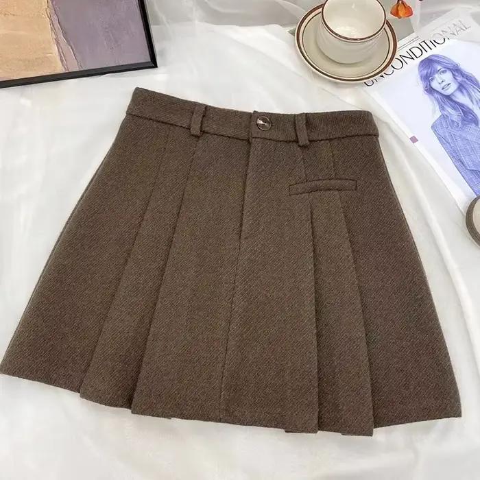 Jupes plissées Vintage pour femmes
