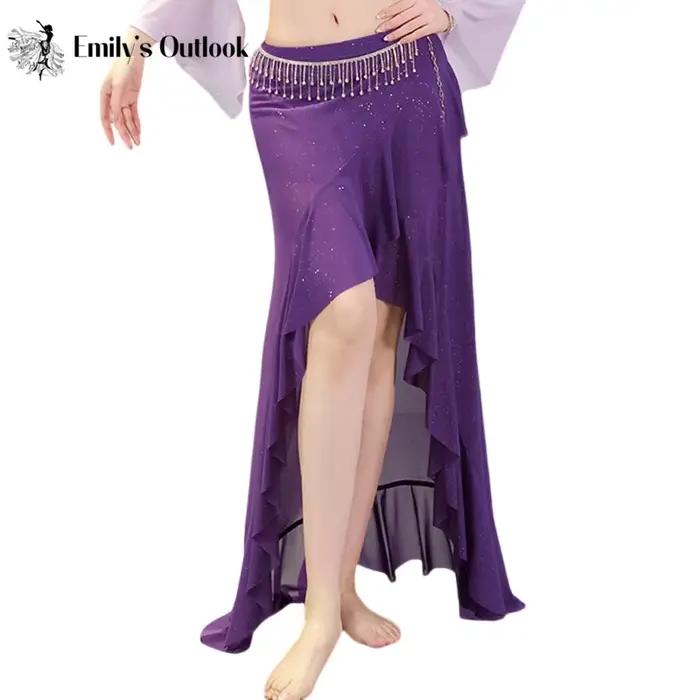 Jupe de danse orientale scintillante pour femme