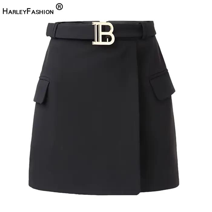 Saia-Jupe taille haute pour femmes