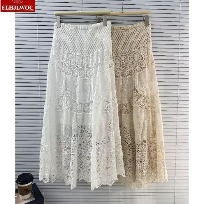 Jupes bohèmes ajourées style Mori Girls