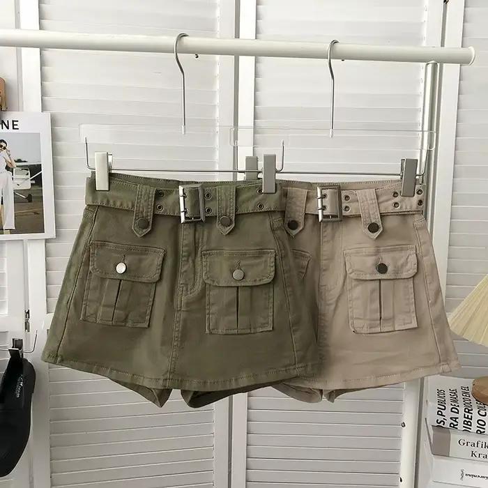 Jupe-culotte en jean Design Sense pour femme