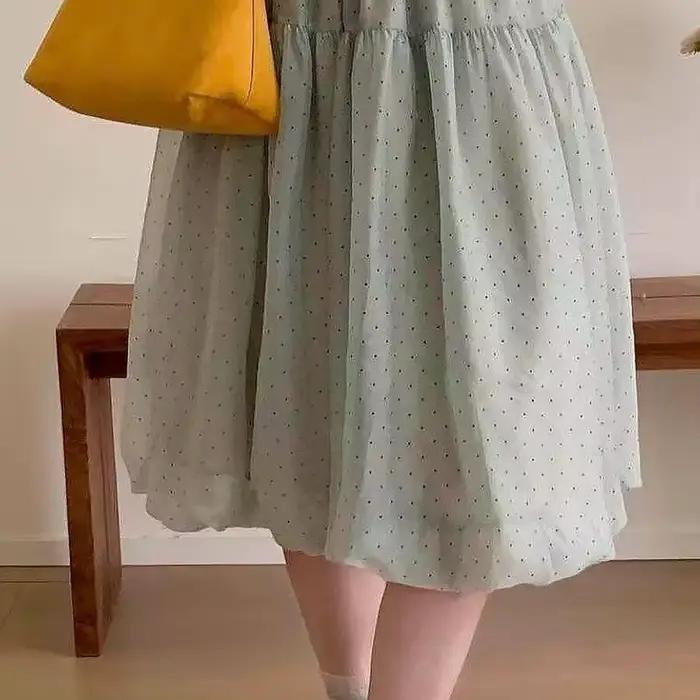 Jupe bouffante Sweet Wind à petits pois pour femme