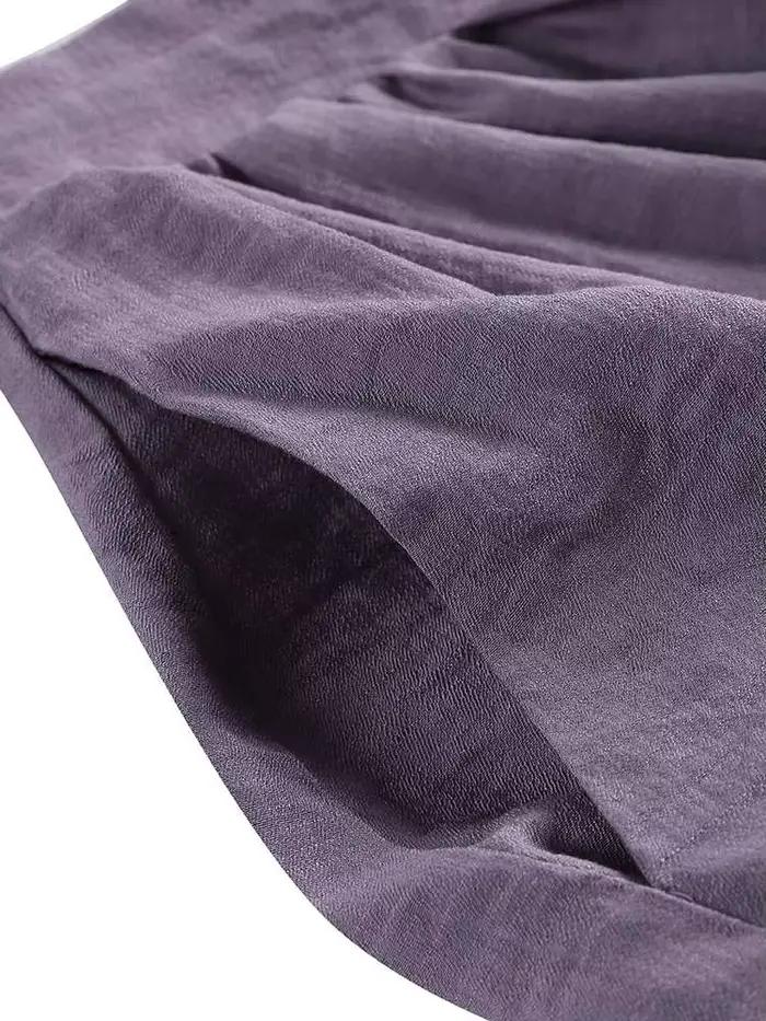 Jupe plissée trapèze fluide pour femme