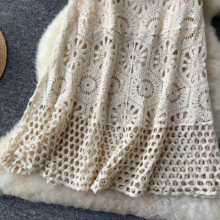 Jupe longue en coton fleuri pour femme