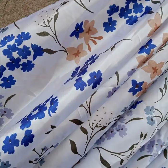 Jupe fine en satin sexy pour femme, imprimé floral, taille haute, coupe ample, longueur 60 cm, collection été-printemps