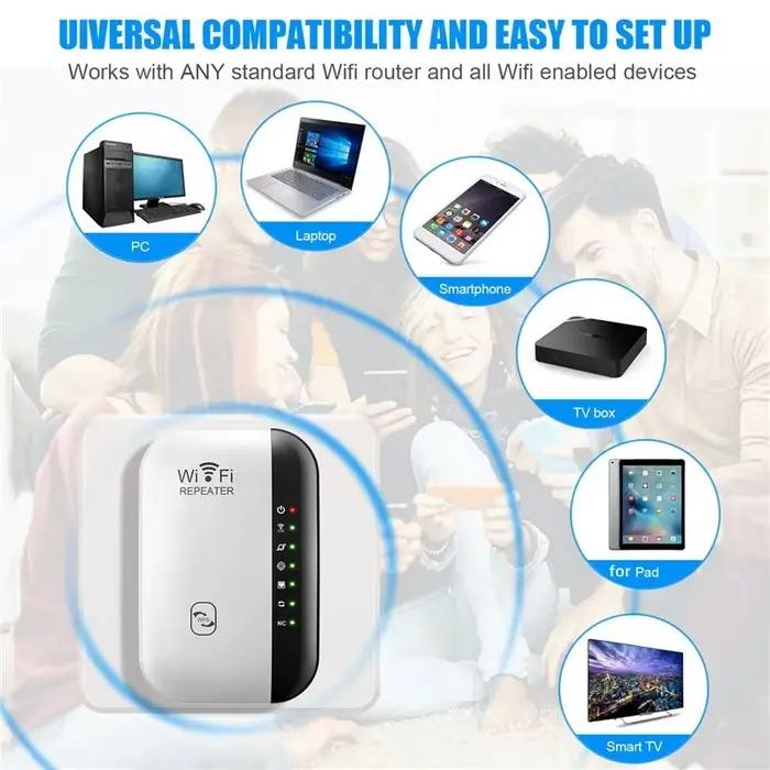 Répéteur Wi-Fi 11N, 300 Mb/s, pour la maison et le bureau, répéteur sans fil pour la stérilisation à distance du réseau