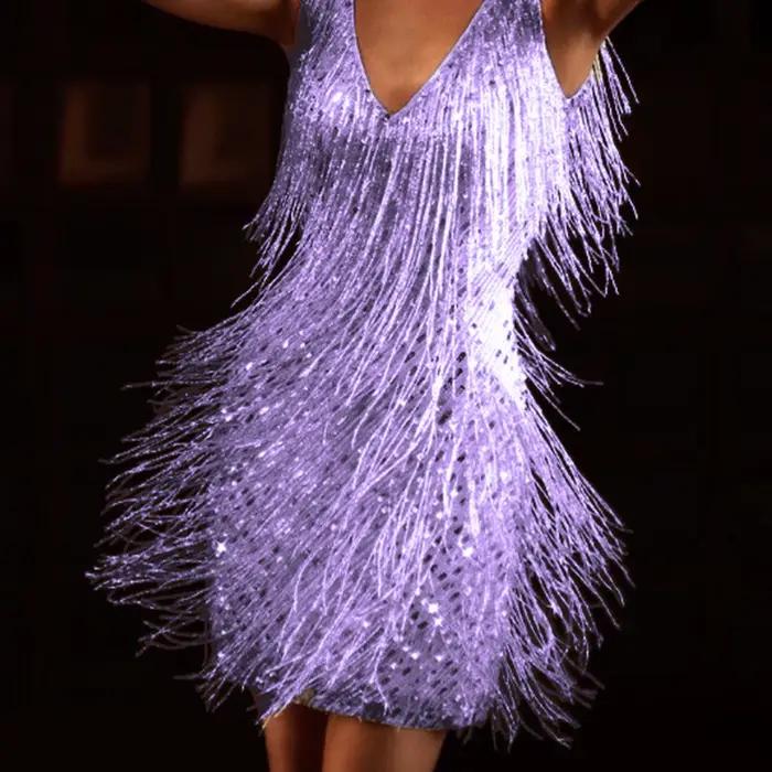 Robe jupe crayon à col en V profond pour femmes