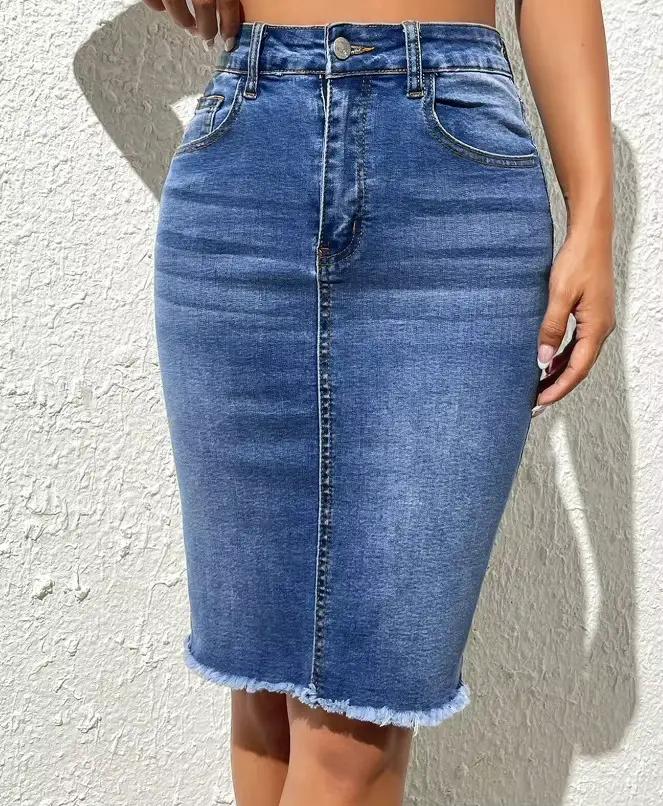 Jupe en jean pour femme