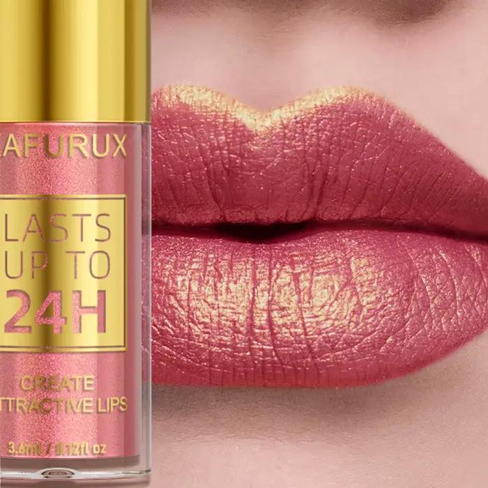 Rouge à lèvres métallique à paillettes, 14 couleurs, brillant, longue durée, liquide imperméable, maquillage, huile, teinte, cadeaux pour W