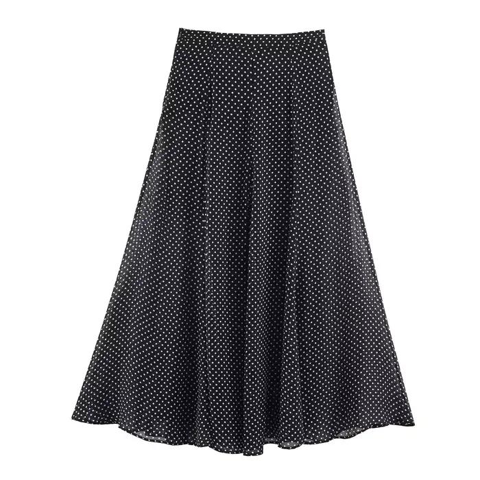 Jupes mi-longues imprimées à pois