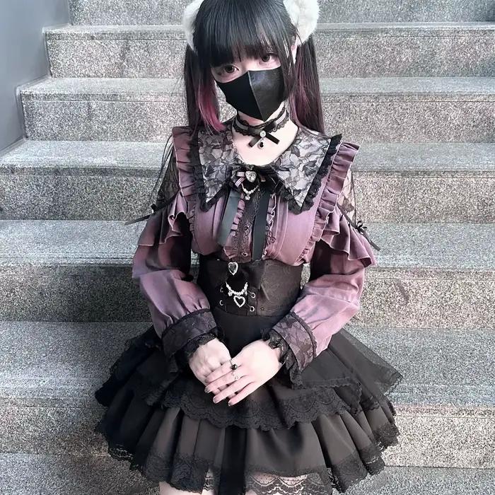 Chemise Jirai kei, jupe JK