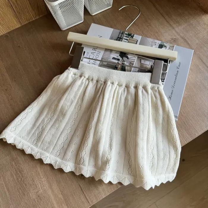 Deer jonmi 2026 Printemps Nouvelle Collection Style Coréen Jupes en Tricot pour Bébés Filles