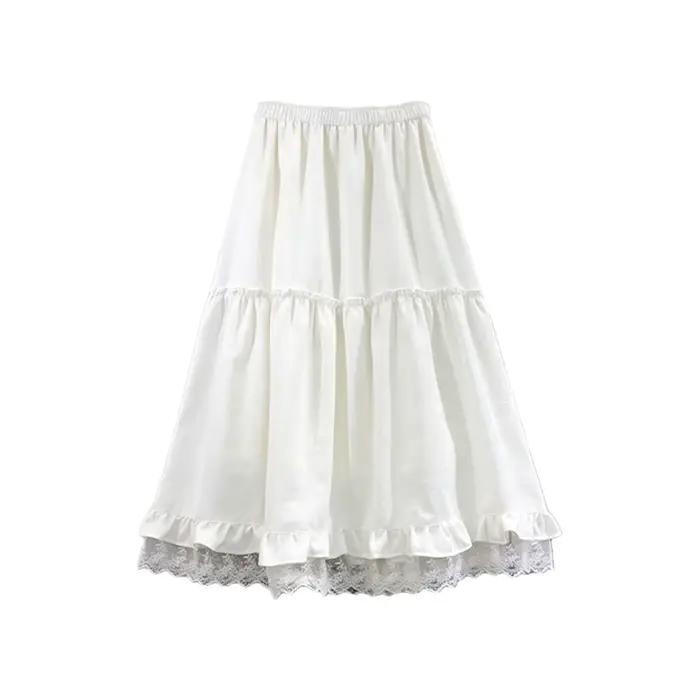 Jupe mi-longue évasée pour femme