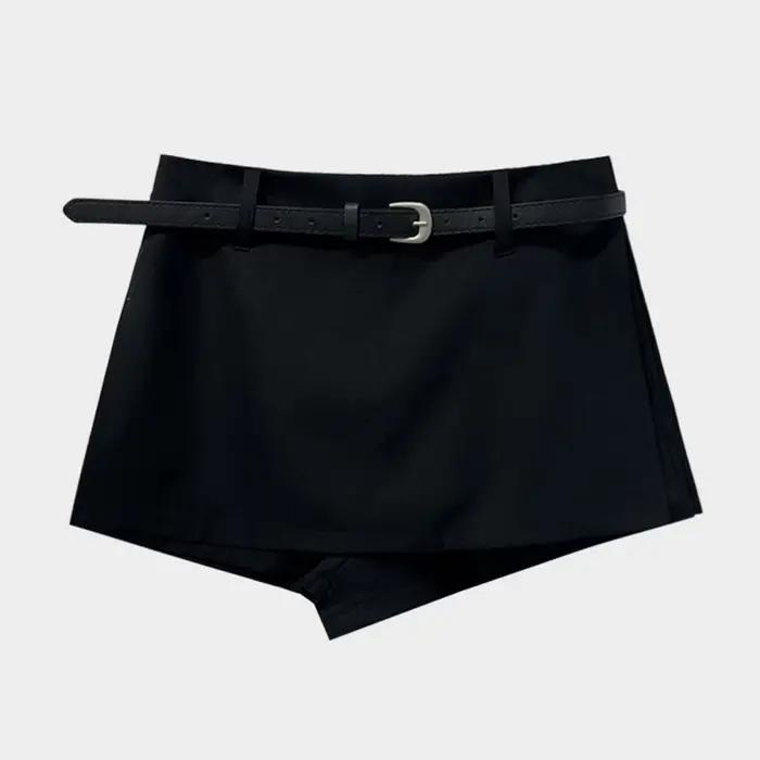 Jupe courte noire grande taille pour femme