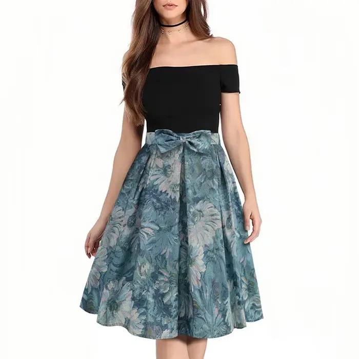 Jupes imprimées Vintage pour femmes